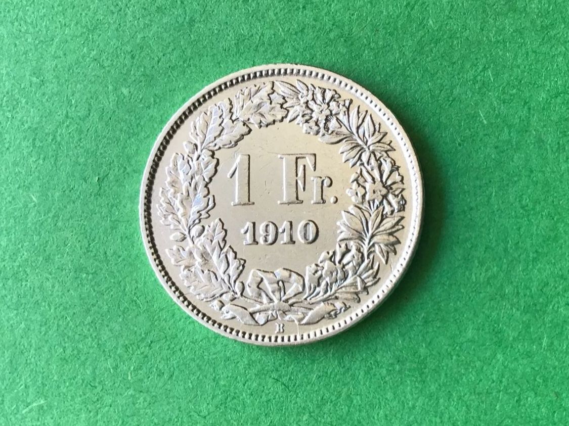 Toutes les monnaies: 1 Fr. Suisse 1910 – D'occasion à St. Niklaus VS par calmity01