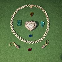 Schmuckkonvolt Schmuckset, Kette, Ohrringe, Anhänger❤️✨
