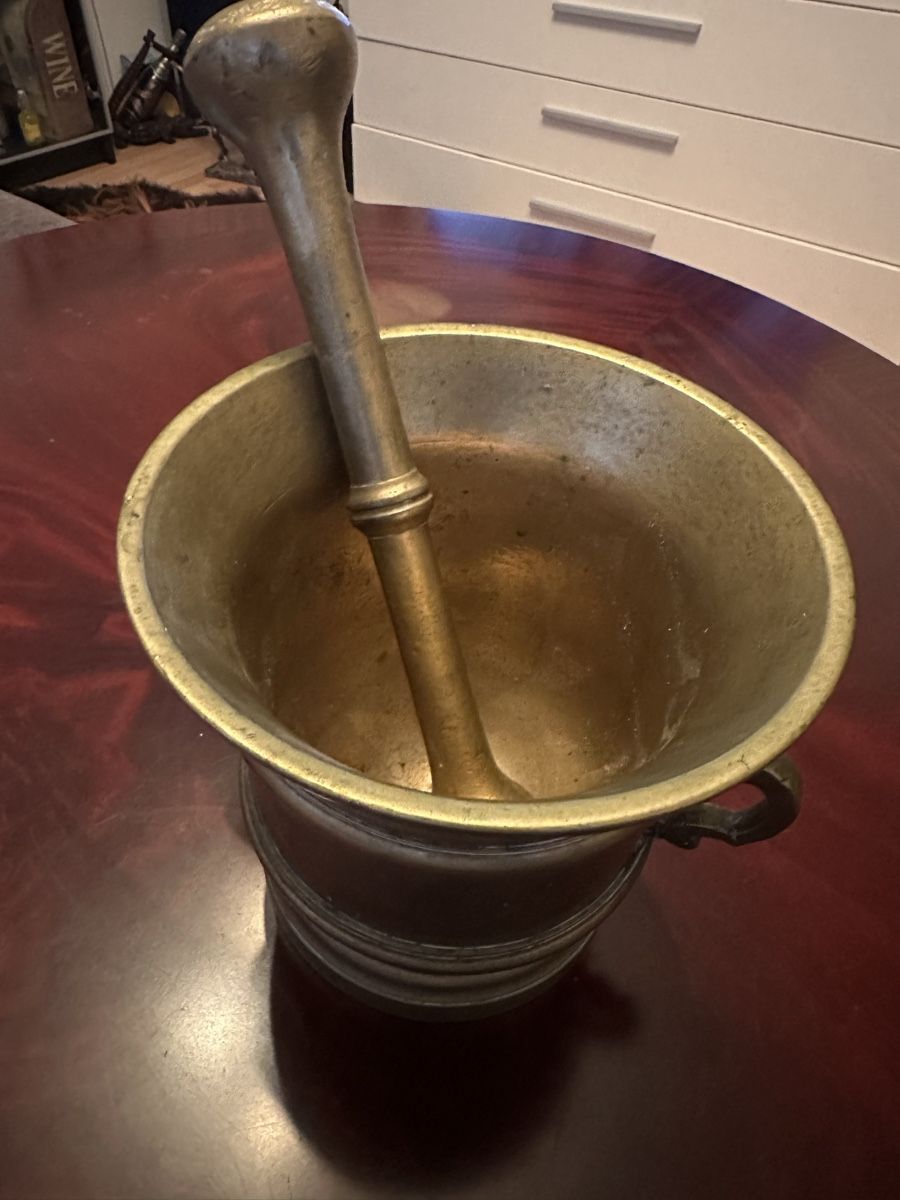 Sonstiges für das Kochen & Backen: Vintage Mörser mit Pistill. – Gebraucht aus Bützberg von Chisco 5