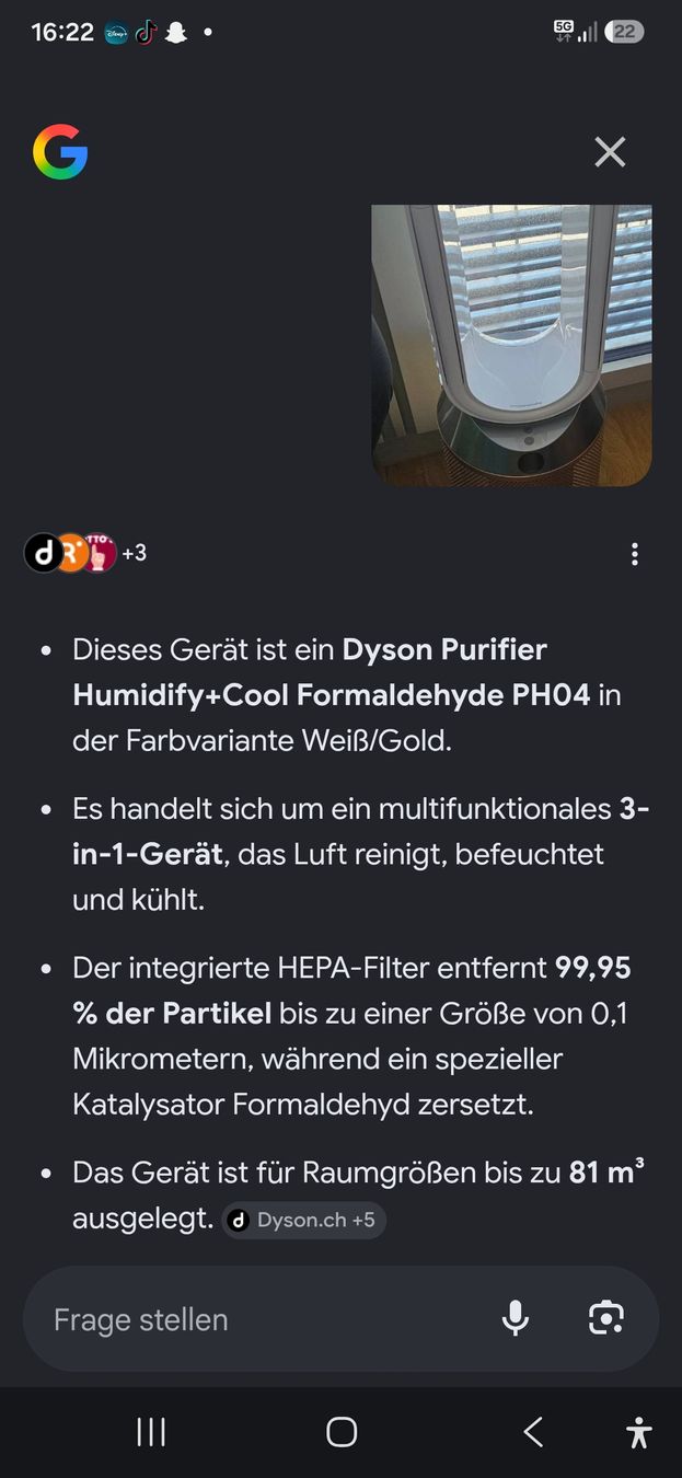 Dyson Ventilatoren: Dyson Purifier Humidify Cool Formaldehyd PH04 Weiss/Gold – Neu (gemäss Beschreibung) aus Horw von don_yl7q 2