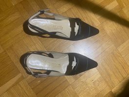 Slingback Schuhe Gr 37.5 vintage