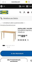 Ikea Tisch Anfallare / Hilver 140x 65cm