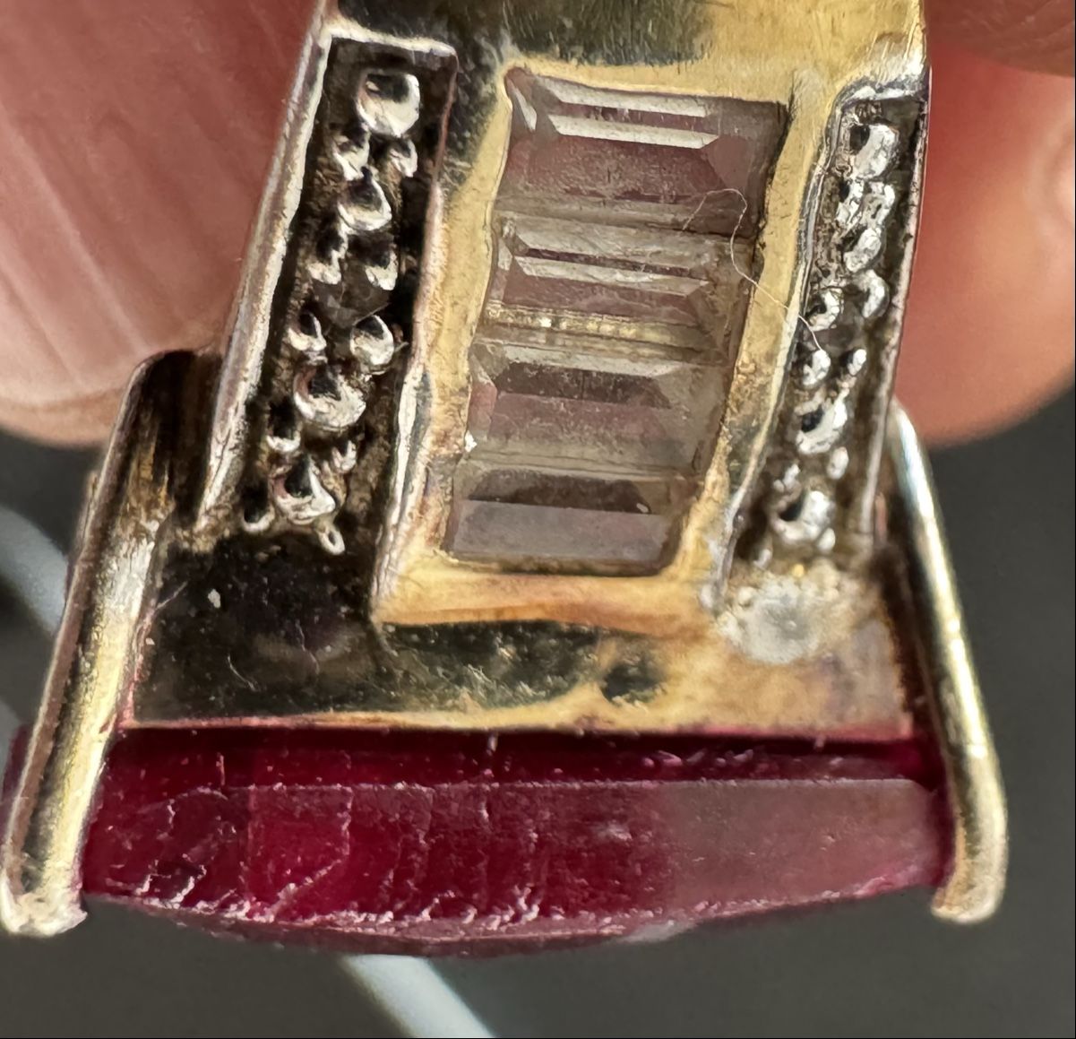 Anelli: Schöner Vintage Rubinring – Usato da Bellikon venduto da tomsawyer_75 3