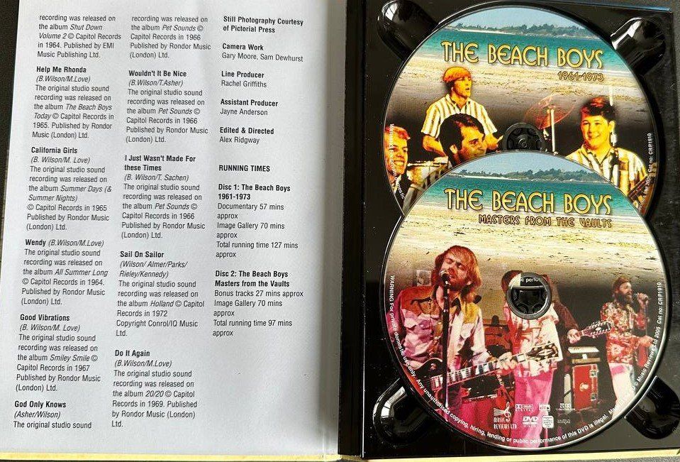 Alle DVDs: The Beach Boys DVD & Buch, 1961-1973 – Gebraucht aus Beringen von Mantafisch1 2