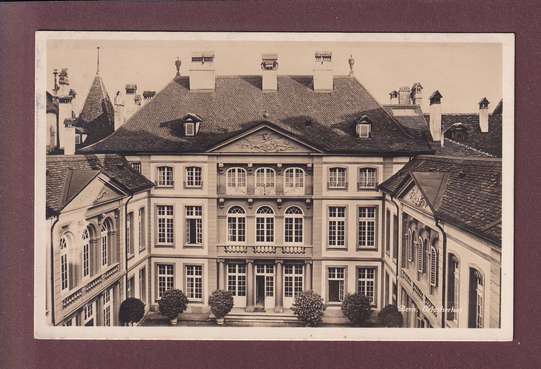 Cartoline postali: BERN - Erlacherhof - 1932 – Usato da Pully venduto da nicecards
