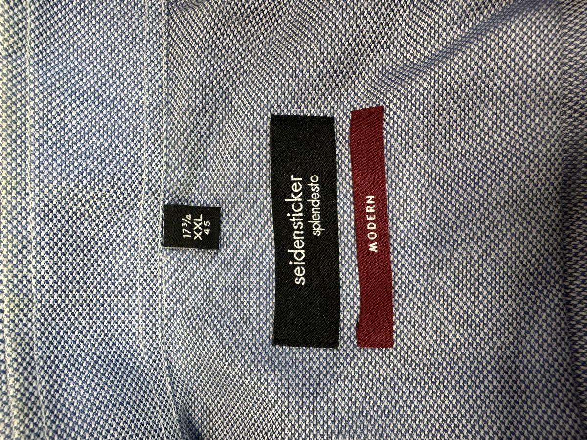 Camicie: Herren Hemd Seidensticker blau – Usato da Schwende venduto da weesli 1