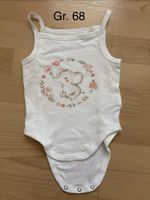 Süsses Body + Unterhose mit Spitze, weiss, Gr. 68