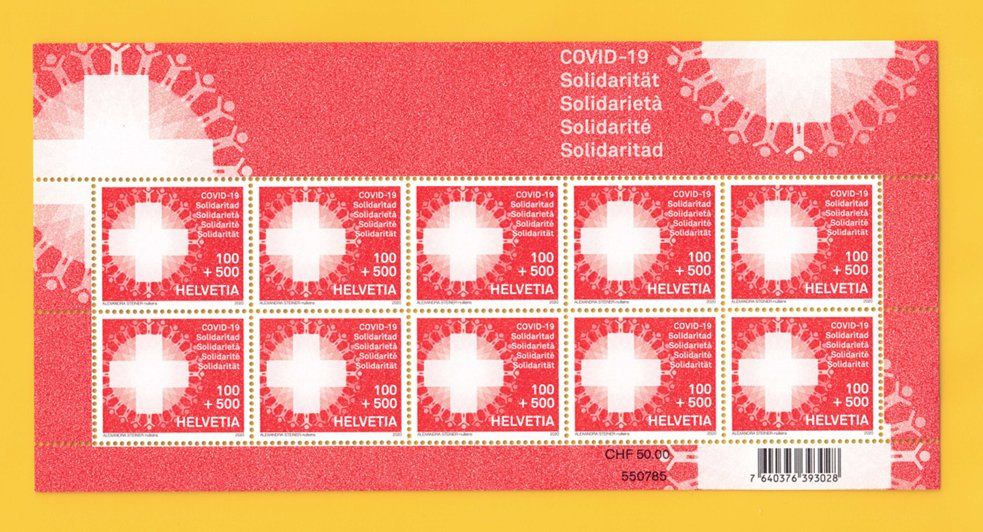 Tutti i francobolli: 2022, W122A, Bogen Covid-19 Solidartät, Postfrisch** – Nuovo (secondo la descrizione) da Lupfig venduto da lubor