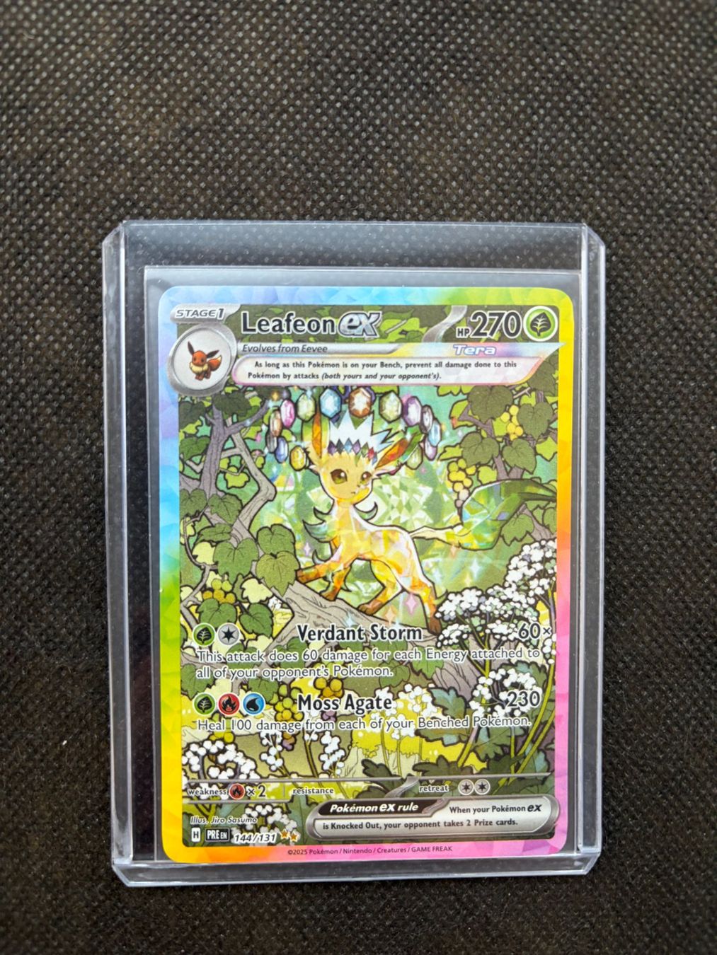Pokémon Carte collezionabili: Leafeon EX 144/131 | Prismatic Evolutions | EN – Nuovo e nell'imballaggio originale da Küsnacht ZH venduto da Martyn2932