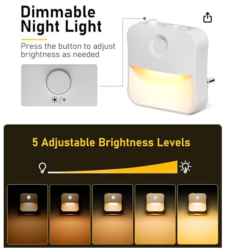 Lampade: LED Nachtlicht , Helligkeitsstufen Einstellbar. 4er – Nuovo e nell'imballaggio originale da St. George venduto da 9633pedro 2