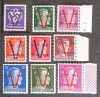 1945, nichtamtl. Ausgaben SAULGAU: 9 Marken, **/*