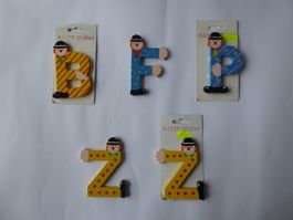 Div. lustige Holz Buchstabe, Happyclown, Preis pro Buchstabe