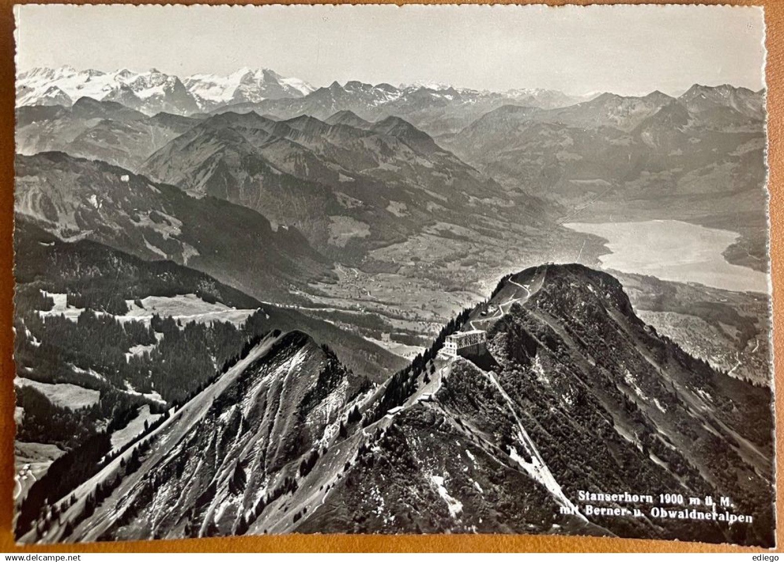 Cartoline postali: Stanserhorn - Panorama - Hôtel 1948 – Usato da Lutry venduto da Ediego