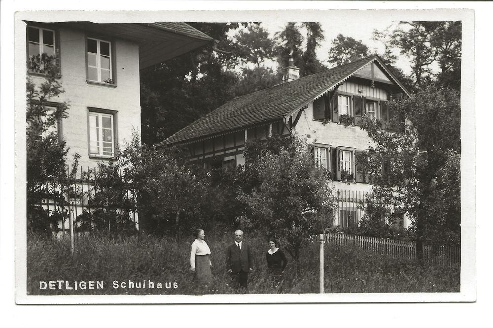 Detligen (BE) Radelfingen - Seeland - Schulhaus - um 1925 (Gebraucht ...