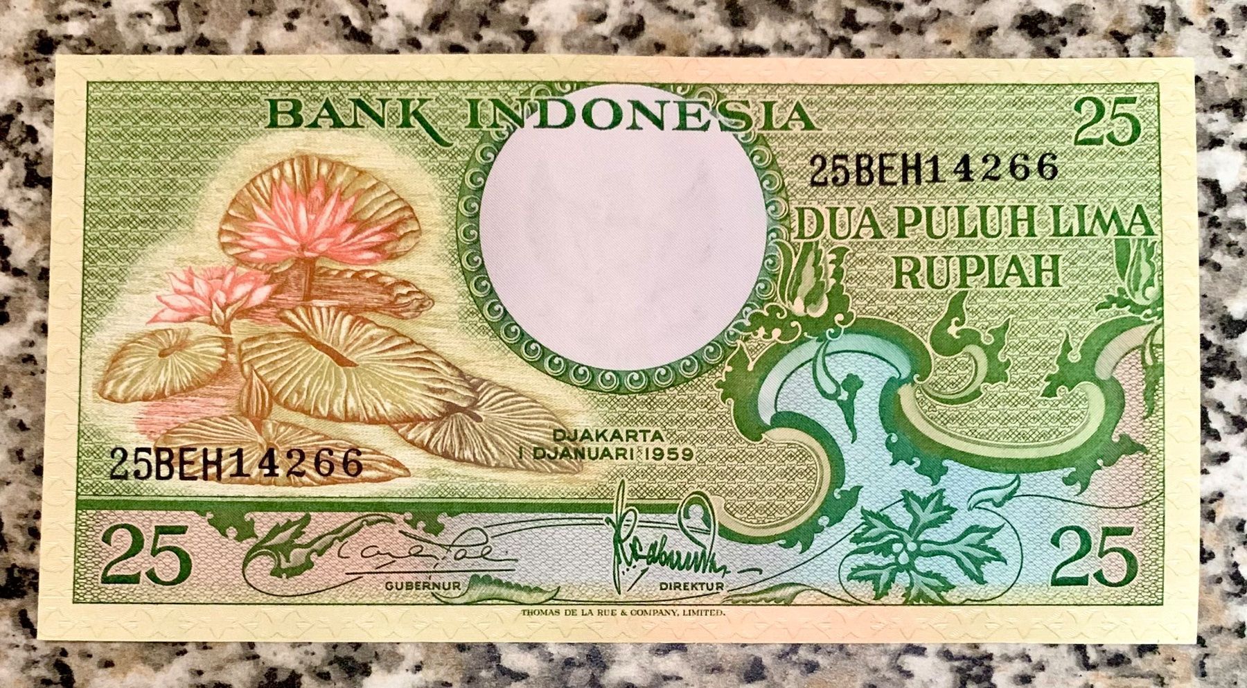 Banconote: 25 Rupiah Indonesien 1959!!! UNC!!! – Nuovo (secondo la descrizione) da Oberentfelden venduto da NunoLouro