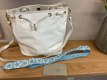 Weisse Beuteltasche Maison Mollerus neu!
