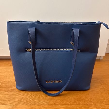 Valentino Handtasche blau gebraucht guter Zustand