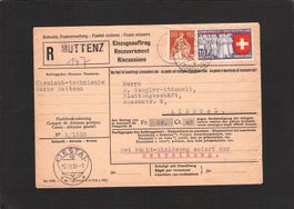 Einzugsauftrag Muttenz ,14.Vll.1939 sitzende Helveitia