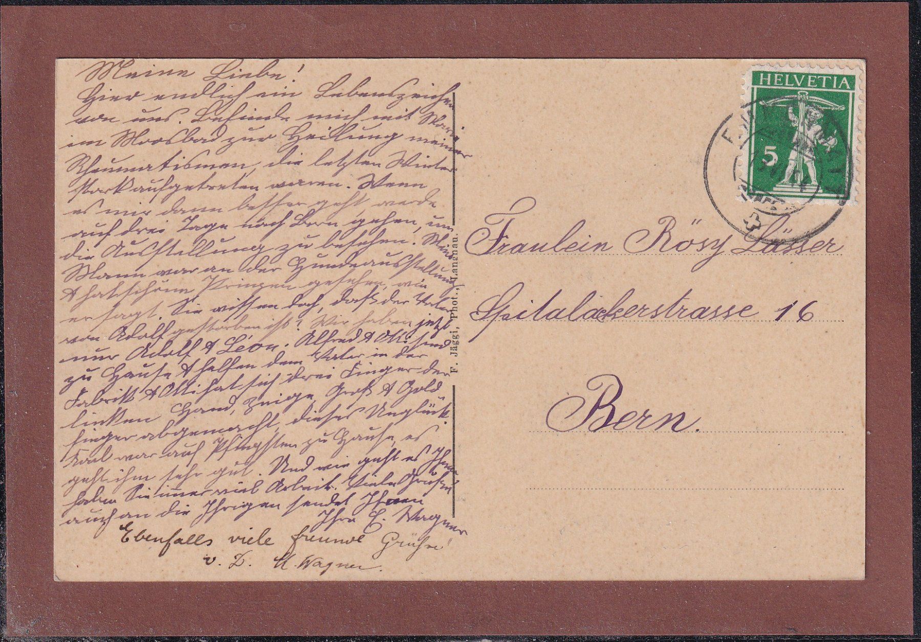 Cartoline postali: Kurhaus Moosbad i. E. - 1914 / 3 Bild – Usato da Orvin venduto da Pyaeschli 1