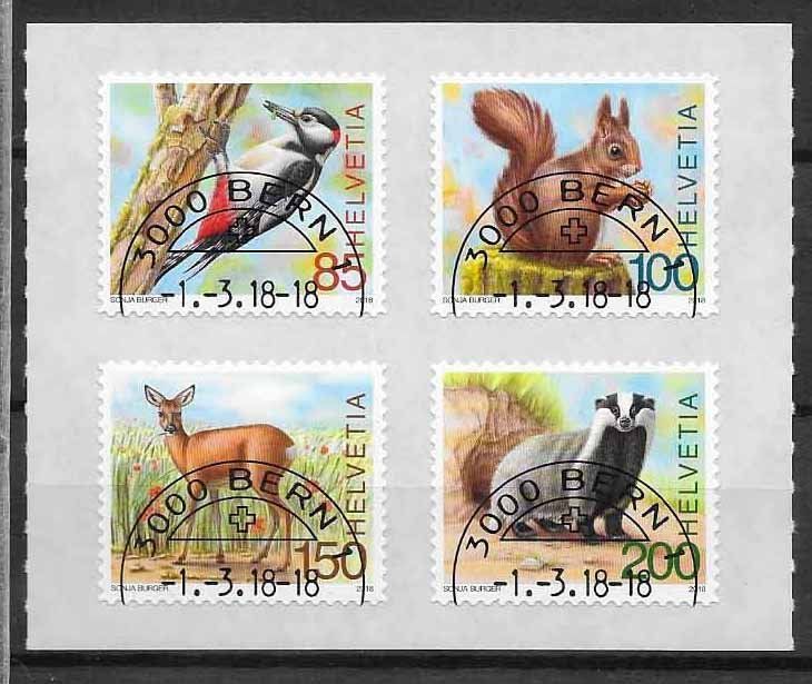 Tutti i francobolli: M1666 - Animaux de la forêt 1er jour – Usato da Trélex venduto da Phil_Albert