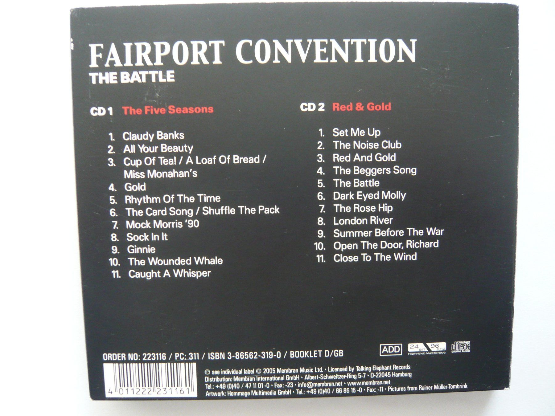 CD: FAIRPORT CONVENTION THE BATTLE 2CD SET – Usato da Winterthur venduto da Cajun 2