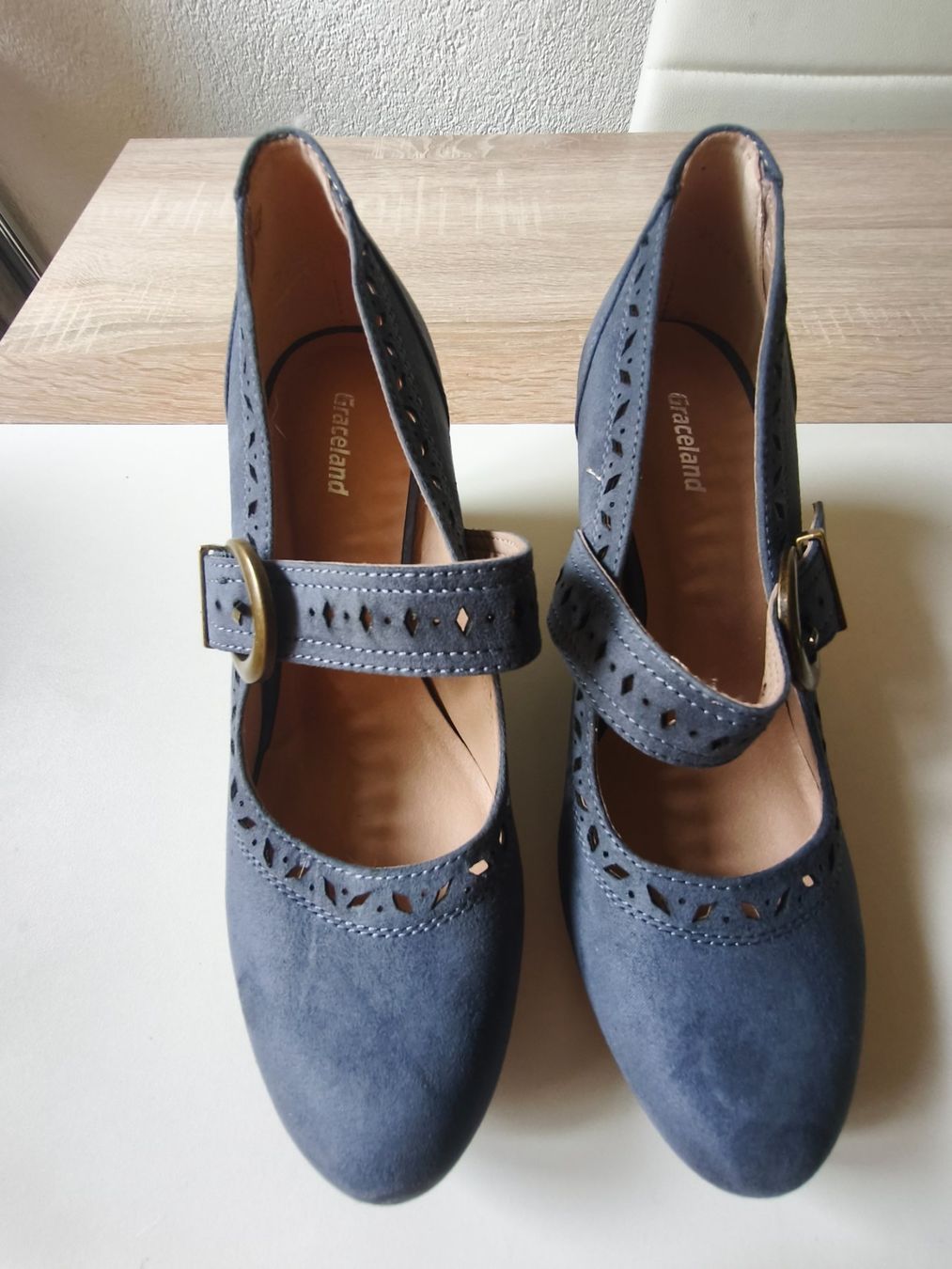 Scarpe da donna: ESCARPINS BLEU JEANS – Nuovo (secondo la descrizione) da Mervelier venduto da ZORHA 2
