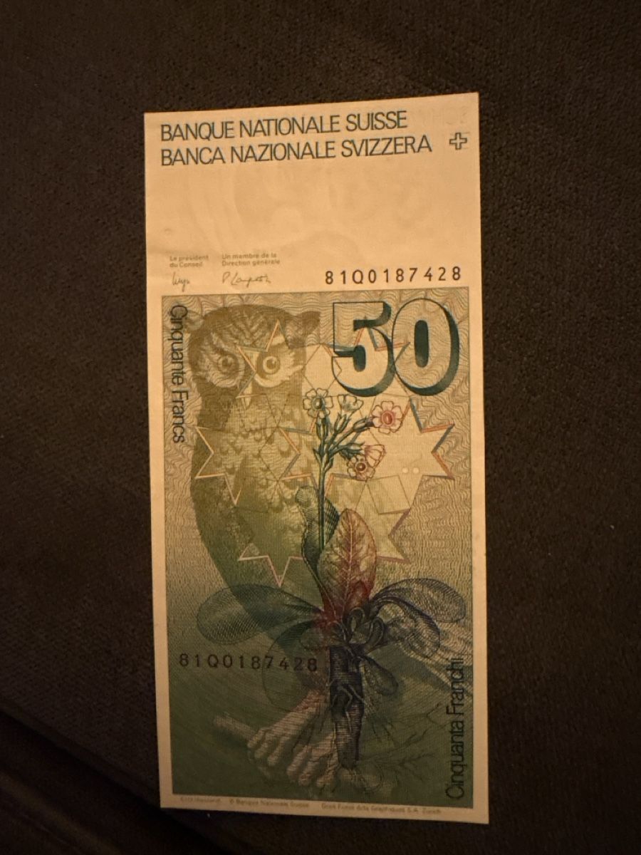 Banconote: Alte schweizer Banknote 50.- – Usato da Latterbach venduto da eselin23 1