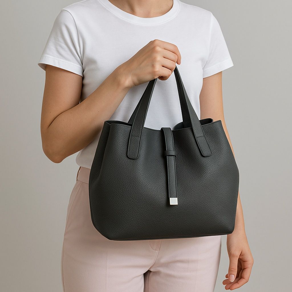 Borse: Echtleder Handtasche Anthrazit – Nuovo (secondo la descrizione) da St. Gallen venduto da Mokki2014