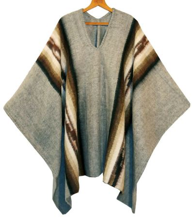 Alpaka Poncho Indio Reiter dick + warm, Neu!!