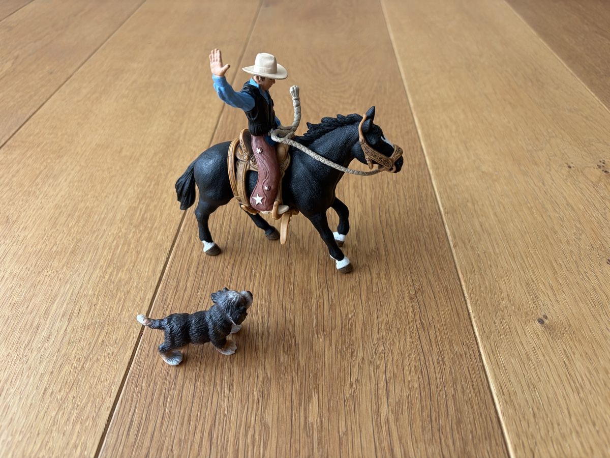Schleich Giocattoli: Schleich Cowboy mit Hund – Nuovo (secondo la descrizione) da Eich venduto da Labrador06