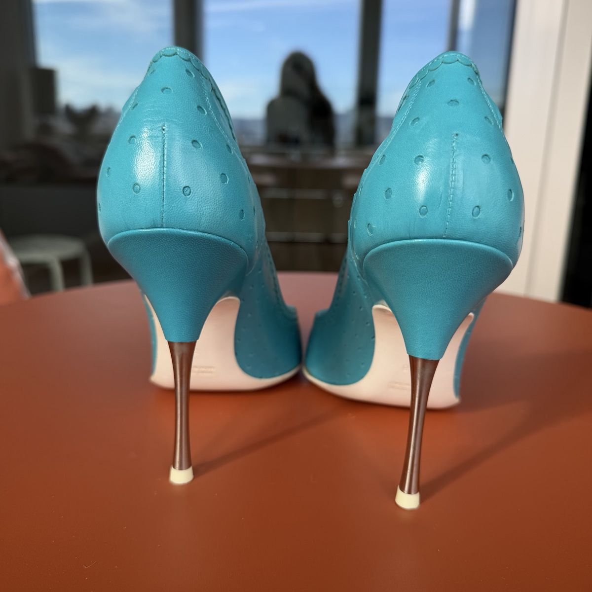 Scarpe da donna: Damen Pumps, Leder hellblau Grösse 38 neu – Nuovo (secondo la descrizione) da Zürich venduto da ana.vla 2