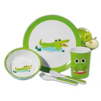 Kindergeschirrset KROKODIL 5-tlg