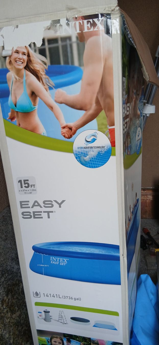 Vidaxl Schwimmbad: Intex Easy Set Pool 15ft Hydroaeration Technology Neu – Gebraucht aus Steinhausen von Oliver7676