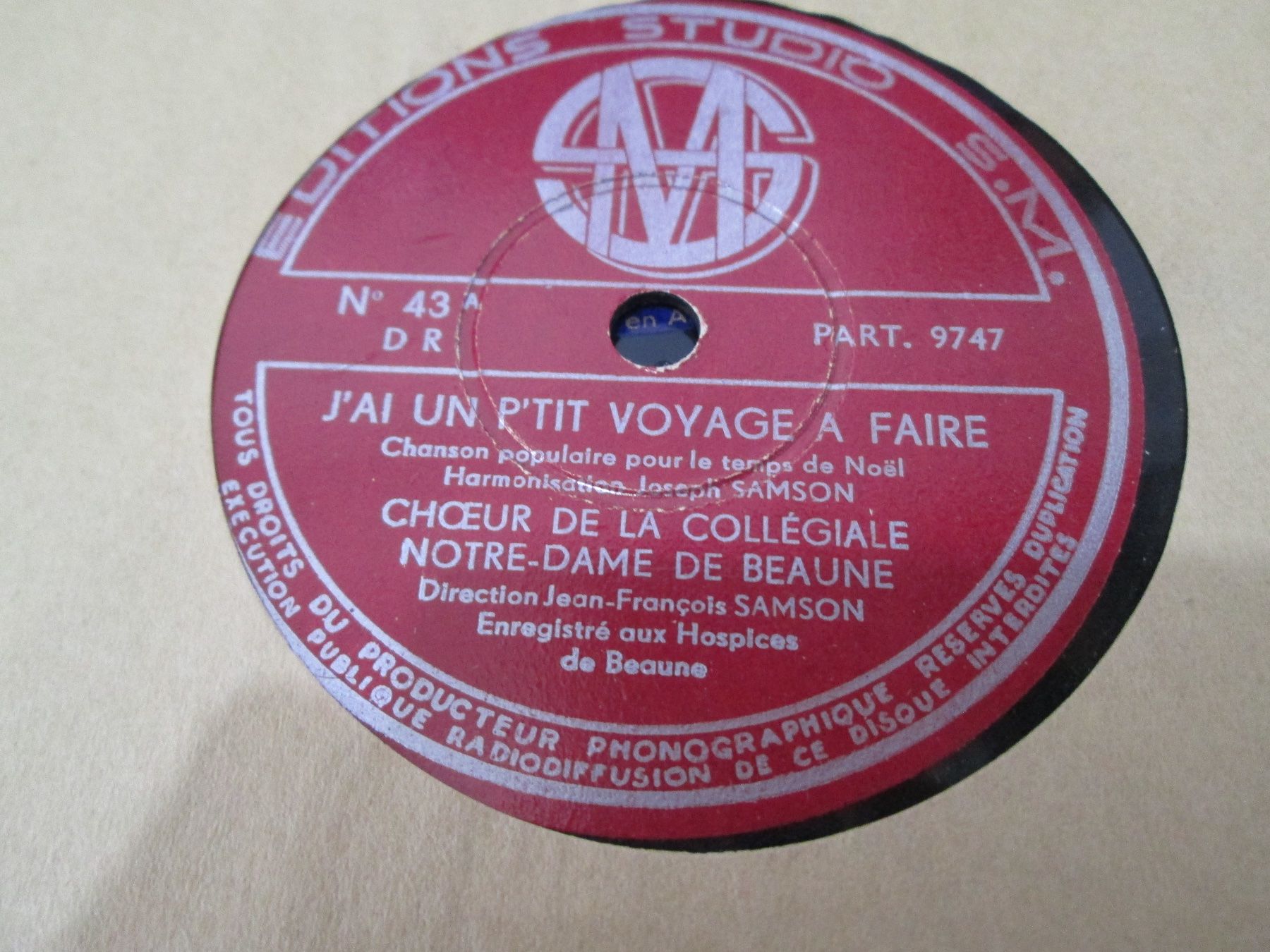 Schallplatten: DISQUES 78 TOURS – Gebraucht aus Lausanne von Leag 1