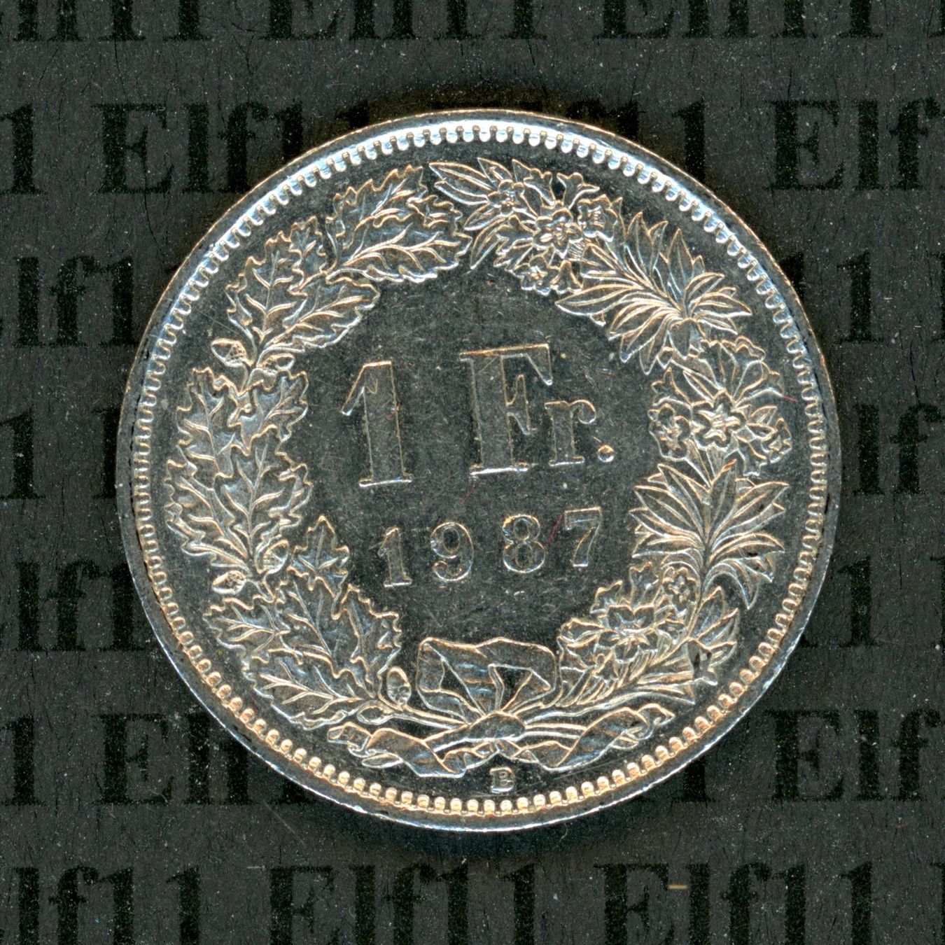 Tutti le monete: CHF___1.00 1987 -vz 1 Franken – Usato da Widnau venduto da Elf11