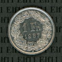 CHF___1.00 1987 -vz 1 Franken