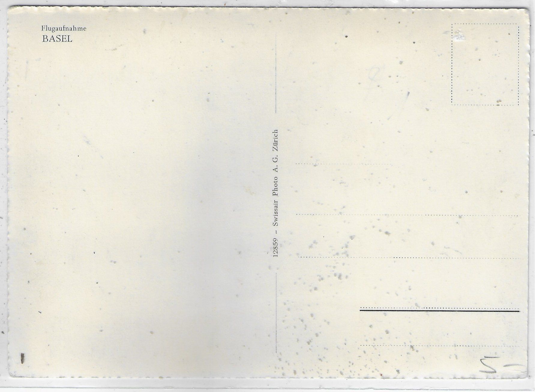 Cartoline postali: Basel - Flugaufnahme Swissair – Usato da Ettingen venduto da Kartenplanet 1