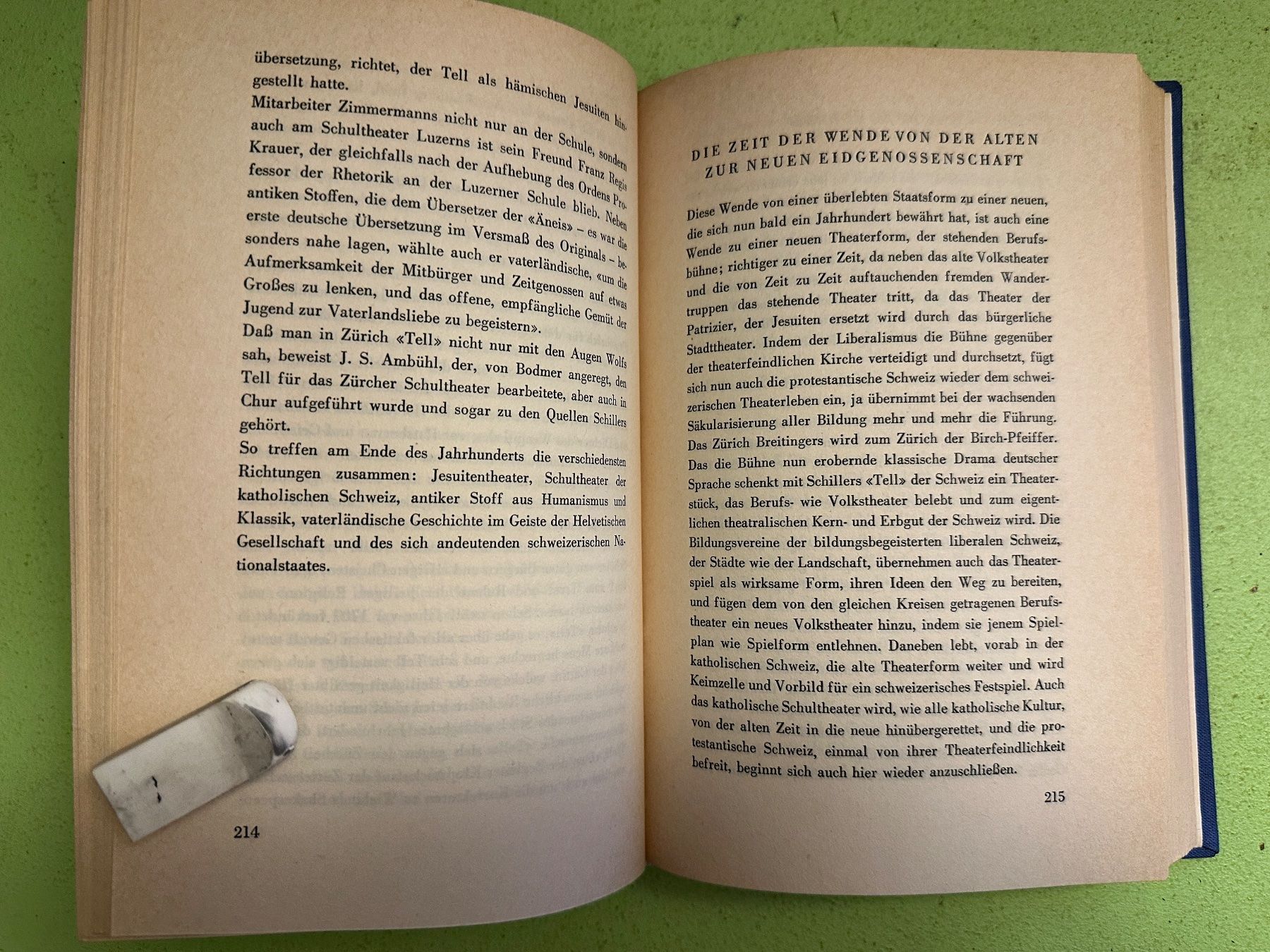 Bücher: Eugen Müller: Schweizer Theatergeschichte. – Gebraucht aus Zürich von allp 5