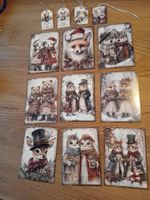 Weihnachtskarten Set Vintage Motiv 13 Stück neuwertig