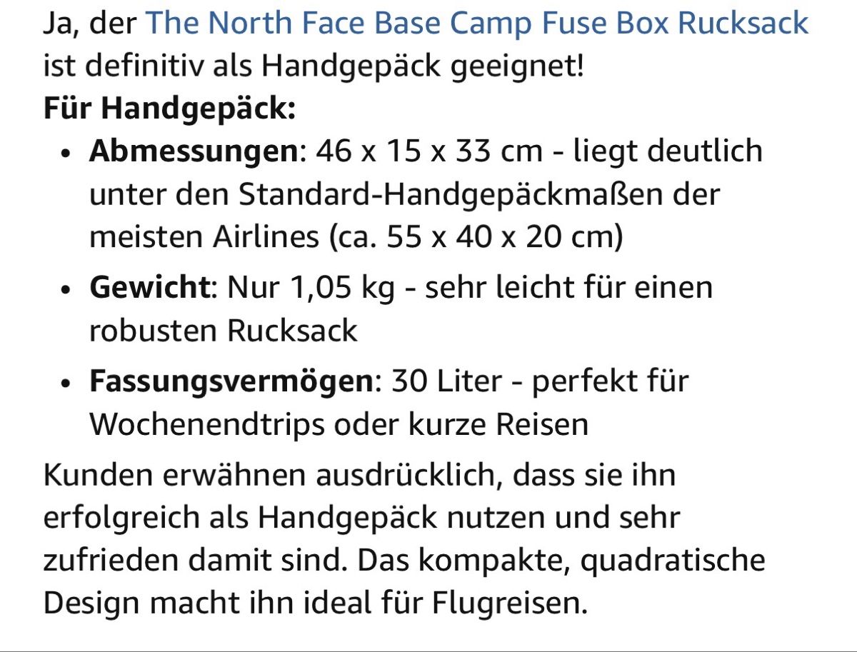 North Face Rucksäcke: THE NORTHFACE Base Camp Fuse Box – Gebraucht aus Birsfelden von itte 8