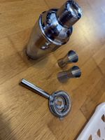 Cocktail Shaker Set Edelstahl mit Sieb und 2 Messbecher