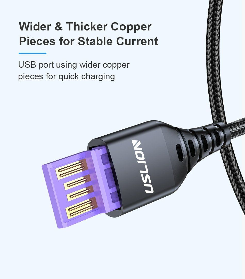 Samsung Chargements: USLION USB C Kabel  Fast Charging 1M 5A – Neuf avec emballage d'origine à Uerkheim par Kaufoption 8