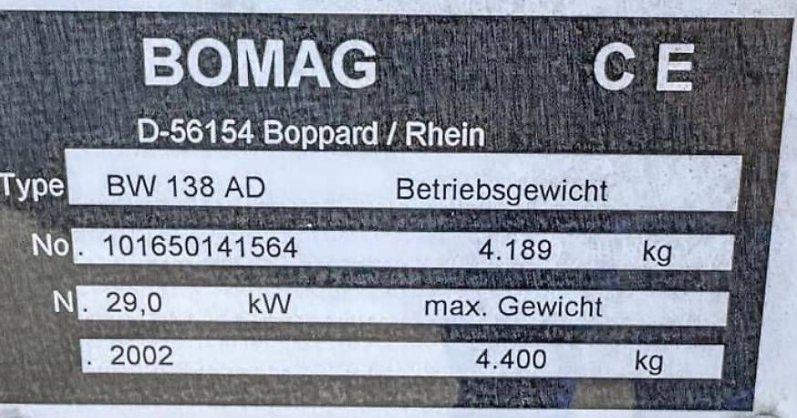 Alle Maschinen: Bomag 138 AD3 Walze Tandem – Gebraucht aus Amriswil von CRG125 3