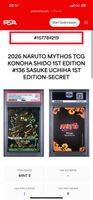 Black secret Naruto mythos avant première mondiale grading!!