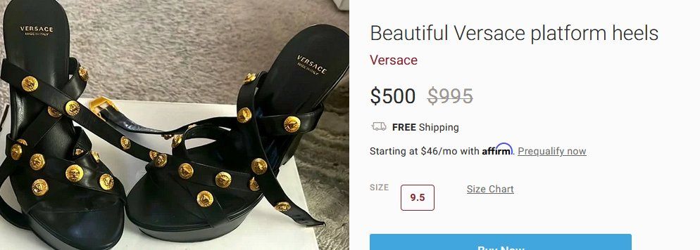 Versace Scarpe da donna: Sandalen Versace sandales Platform Heels .36 – Usato da Collonges venduto da Auganien 9