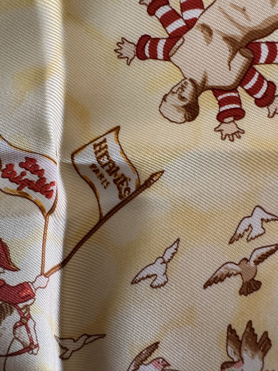 Hermès Foulard & Sciarpe: Hermès gavroche Les Triplés – Nuovo e nell'imballaggio originale da Genève venduto da Allisgood 7