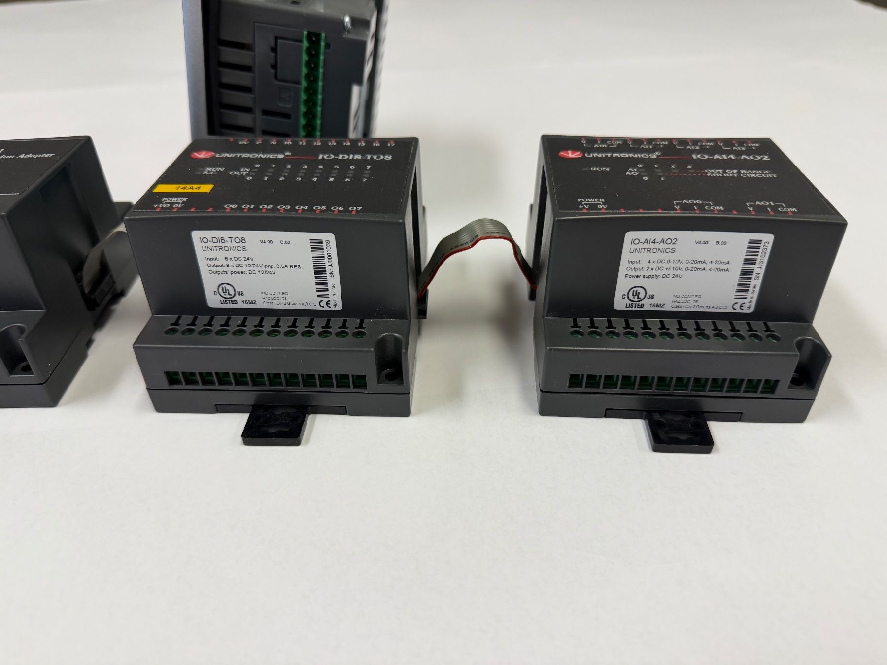 Sistema di controllo: Unitronics Panel, EX-A1, IO-DI8-TO8, IO-AI4-AO2 Module – Usato da Dintikon venduto da Baddaru 7