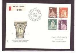 1967 R-Brief nach Schaffhausen - Denkmäler