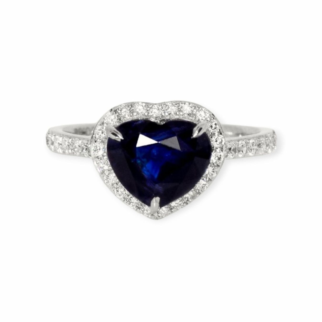 Anelli: Saphir-Ring 14k Weissgold 3,04ct – Nuovo e nell'imballaggio originale da Illnau venduto da Juwelier_Mahler_GmbH