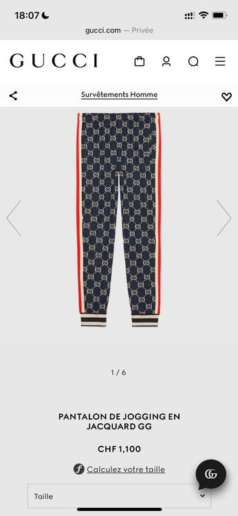 Jogging gucci online bleu